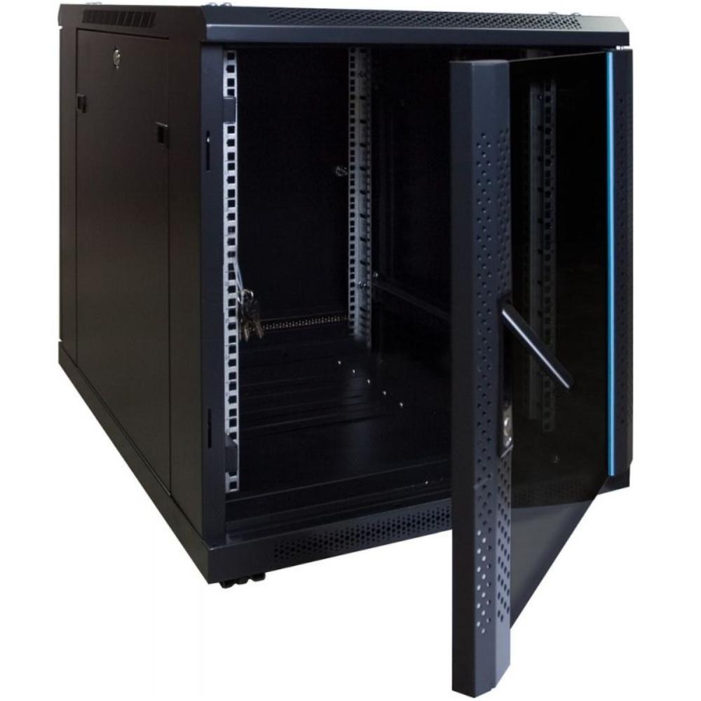 12U miniserverkabinet 19 Inch 600x800x720mm (BxDxH) Patchkabinet Rackkabinet Datakabinet
