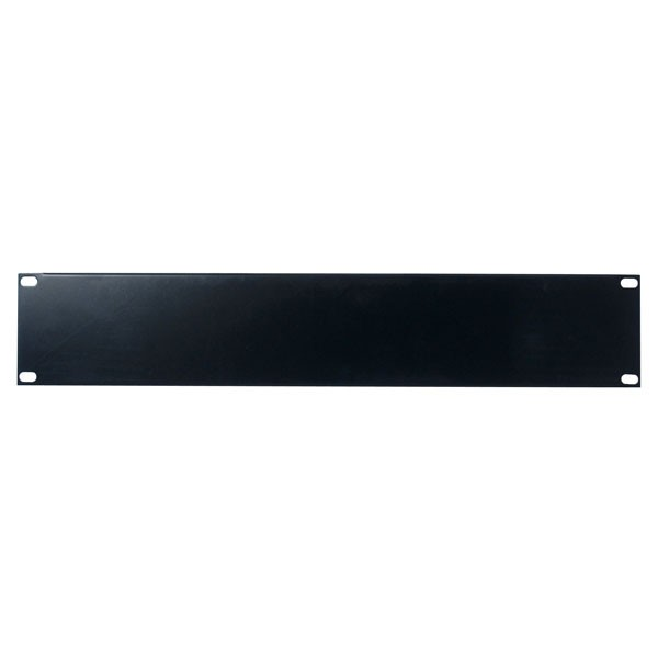 2U Blindepanel 19 Tommer 483x10x89mm (BxDxH) Patchskab Serverskab Dataskab