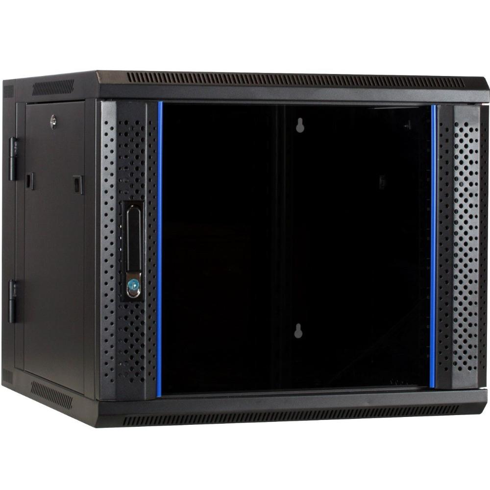 9U Serverkabinet 19 tommer 600x600x500mm (BxDxH) Patchkabinet Vægkonsoll Datakabinet