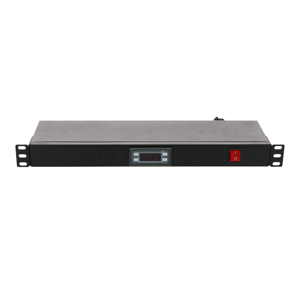 Digital termostat 483 mm x 140 mm x 45 mm (BxDxH) 19 tommer Patchskab Serverskab Dataskab