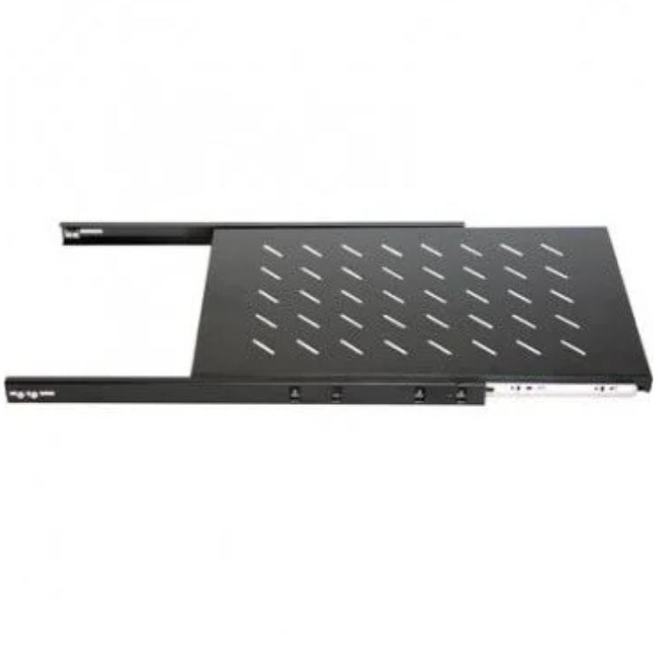 1U Udtrækkeligt hyllereol 482 x 550 x 44 mm (BxDxH) 19 Inch Patchskab Rackskabe Dataskab