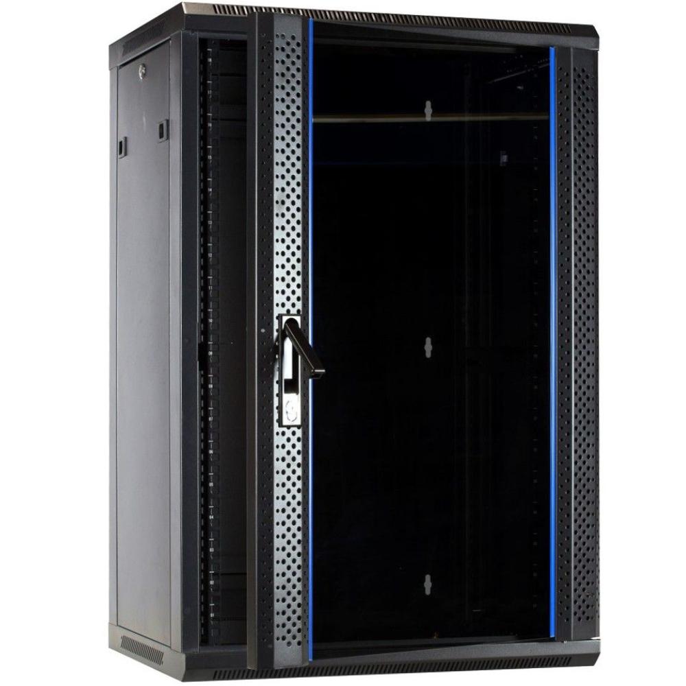 18U Serverkabinet 19 tommer 600x450x900mm (BxDxH) Patchkabinet Vægkabinet Datakabinet