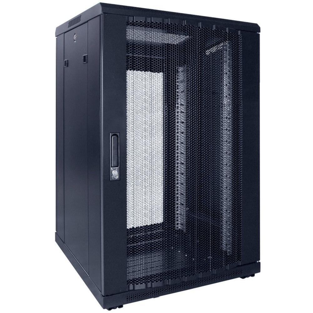 18U Serverkabinet 19 tommer 600x600x1000mm (BxDxH) Patchkabinet Rackkabinet Datakabinet