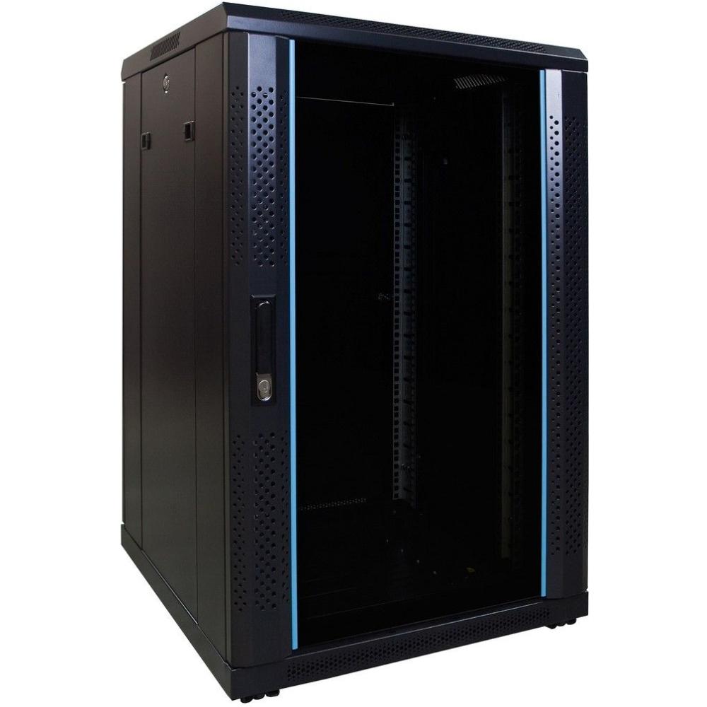 12U Serverkabinet 19 tommer 600x600x1000mm (BxDxH) Patchkabinet Rackkabinet Datakabinet