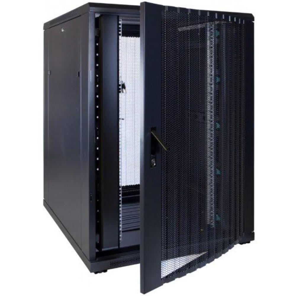 22U Serverkabinet 19 tommer 800x1000x1200mm (BxDxH) Patchkabinet Rackkabinet Datakabinet