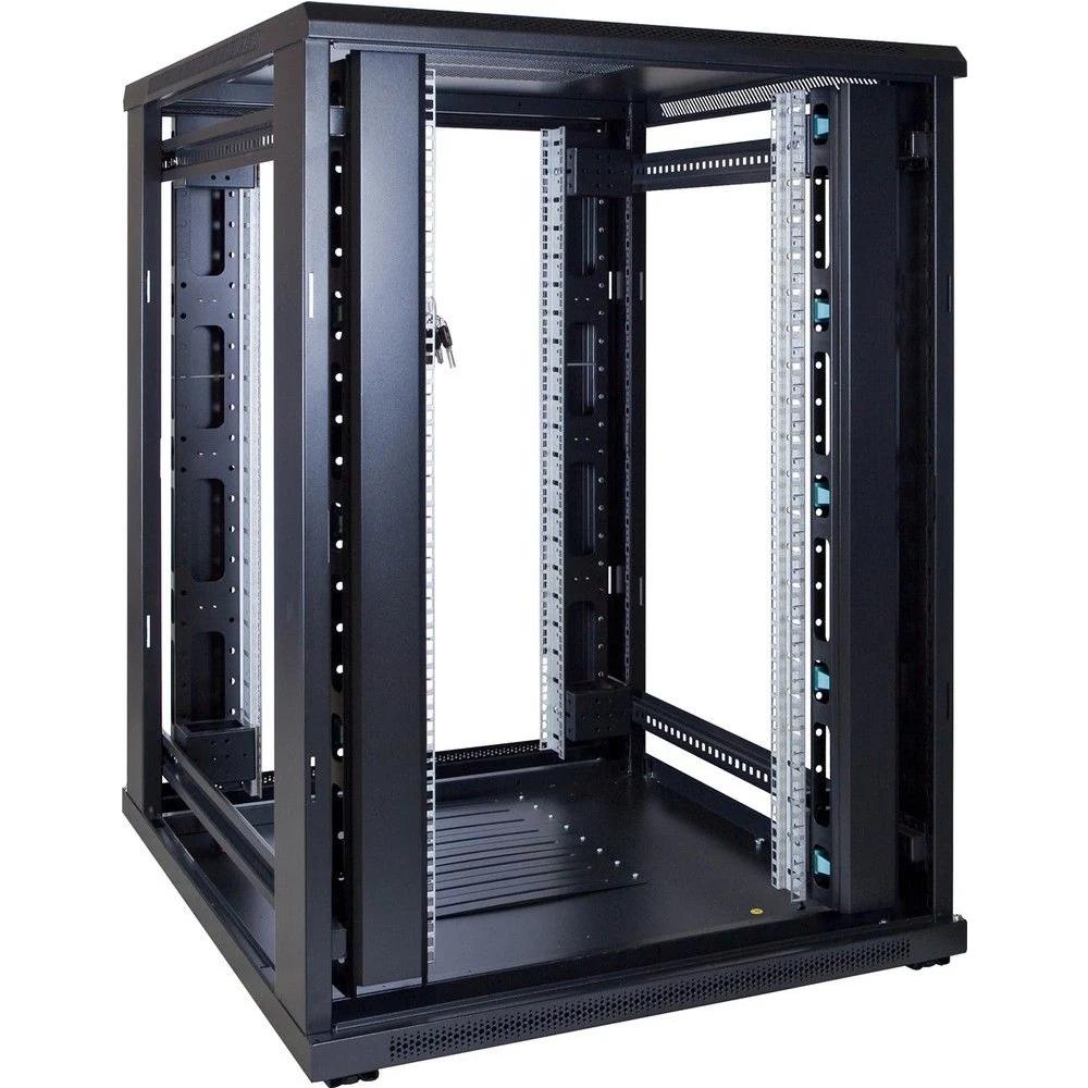 22U Serverkabinet 19 tommer 800x1000x1200mm (BxDxH) Patchkabinet Rackkabinet Datakabinet