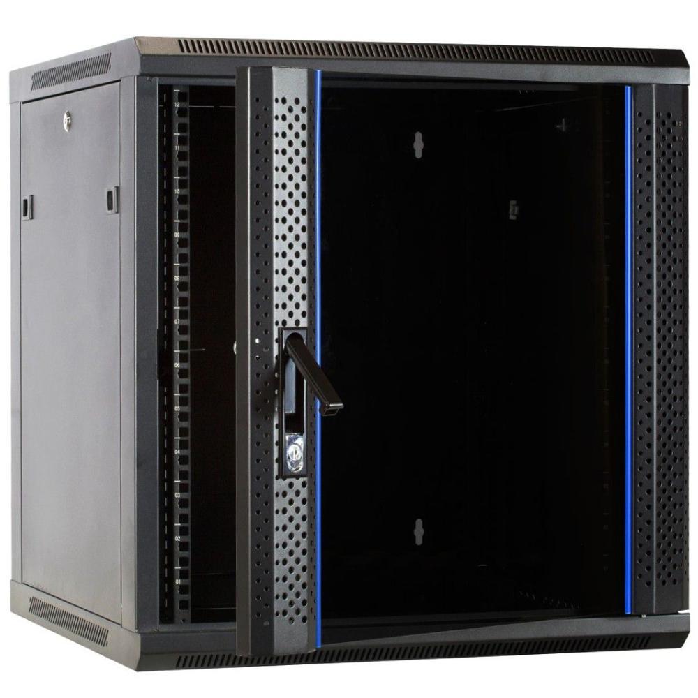 12U Serverkabinet 19 tommer 600x600x635mm (BxDxH) Patchkabinet Vægkonsoll Datakabinet