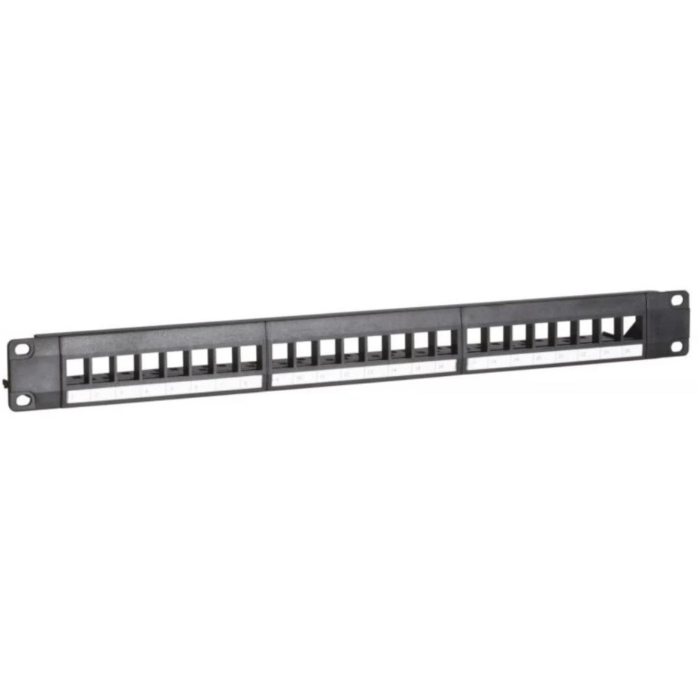 1U 24-ports patchpanel Keystones Patchskab 19 tommer Serverskab Dataskab