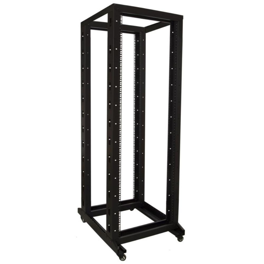 37U Relærack på hjul 600x800x1800mm (BxDxH) 19 tommer Patchskab Serverkabinet Dataskab