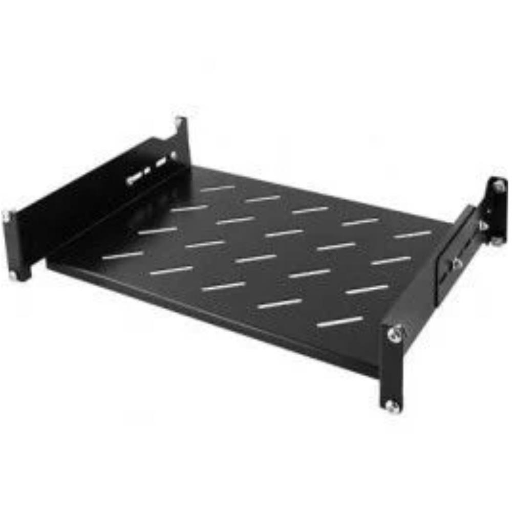 1U Justerbart hyldesæt 482 x 550 x 44 mm (BxDxH) Patchkabinet Rackskab Dataskab