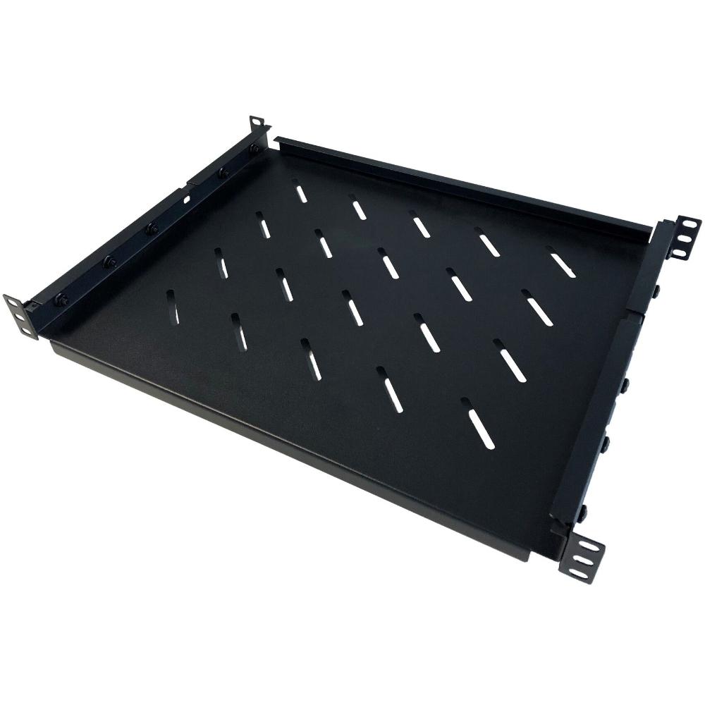 1U Justerbart hyldesæt 482 x 550 x 44 mm (BxDxH) Patchkabinet Rackskab Dataskab