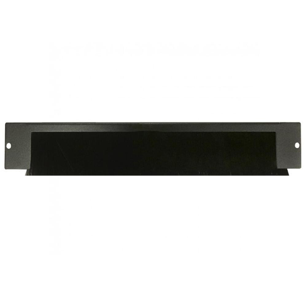 1U Kabelindføring med børste 350x55mm (LxB) Patchpanel Vægskab Dataskab