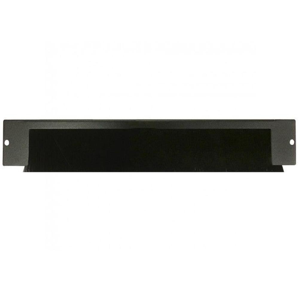 1U Kabelindføring med børste 10 Inch 203 x 61 mm (l x h) Patchskab Rackskab Dataskab