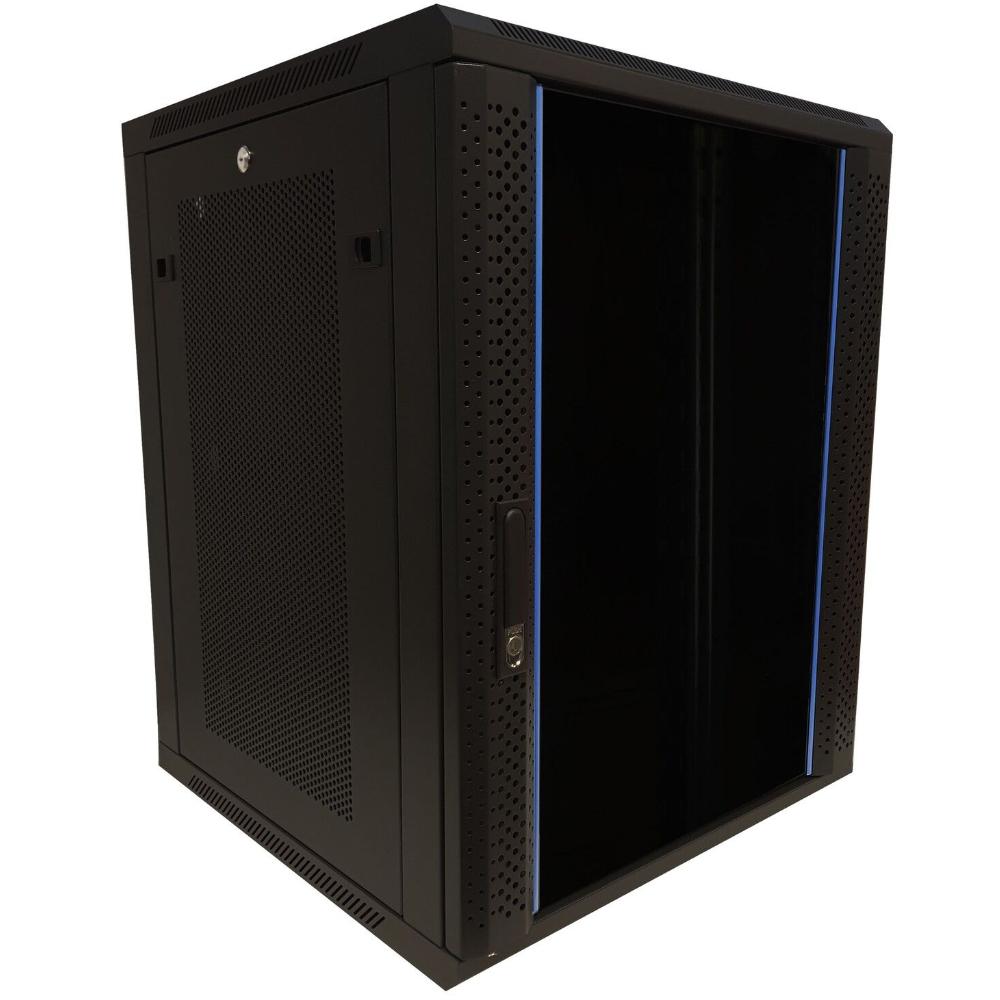 15U Serverkabinet 19 tommer 600x600x770mm (BxDxH) Patchkabinet Vægkonsoll Datakabinet