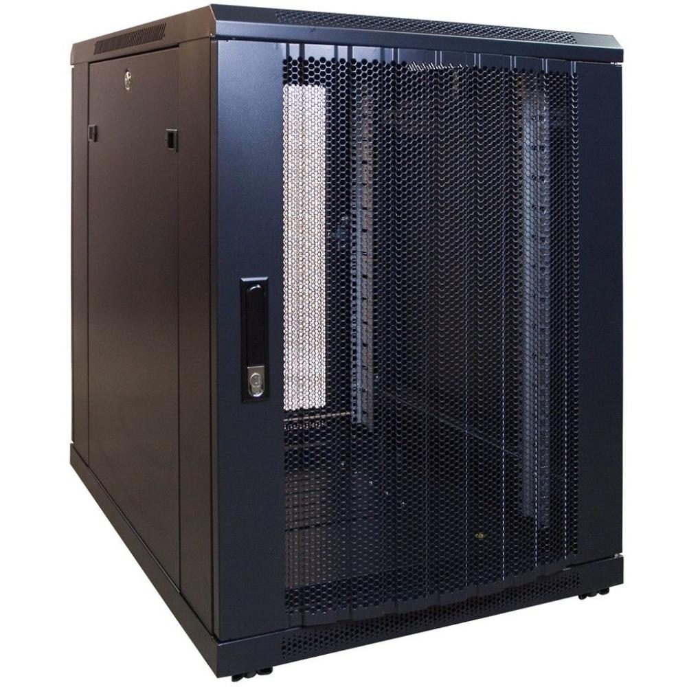 15U miniserverkabinet 19 tommer 600x600x860mm (BxDxH) Patchkabinet Rackkabinet Datakabinet