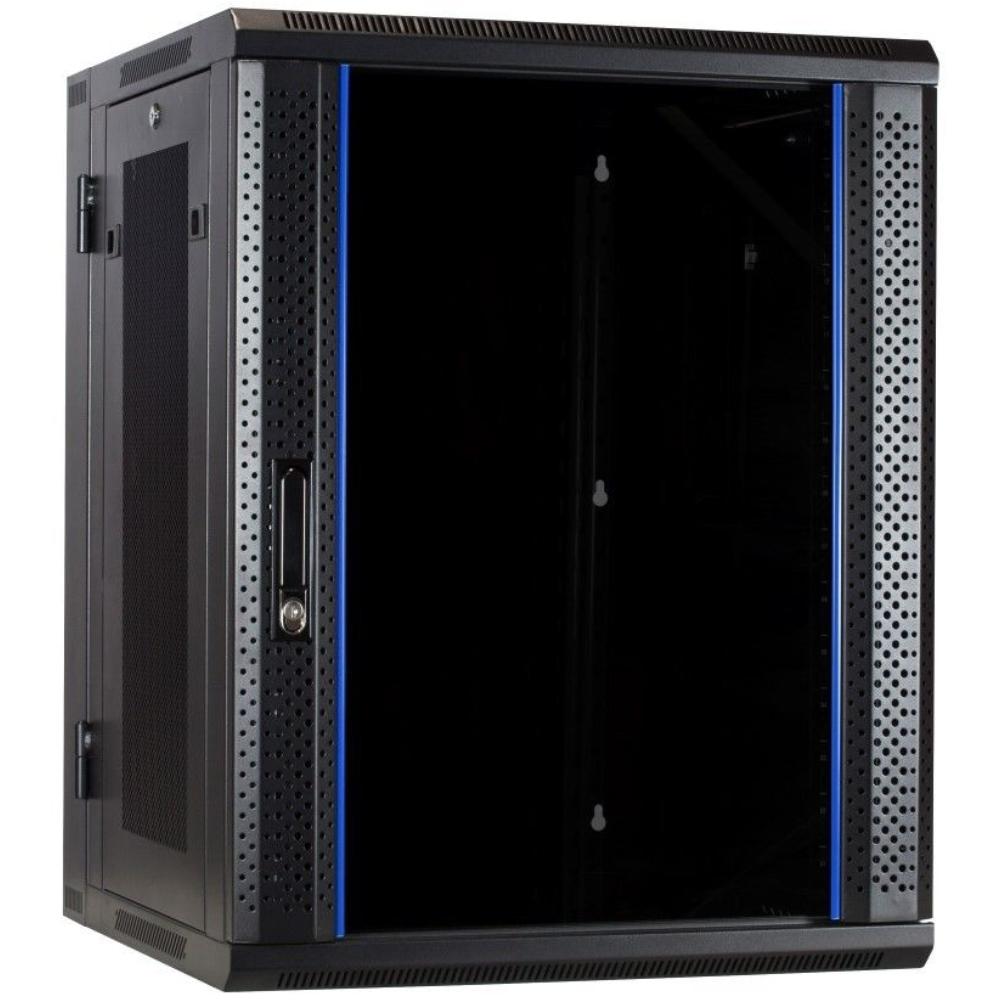15U Serverkabinet 19 tommer 600x600x770mm (BxDxH) Patchkabinet Vægkonsoll Datakabinet