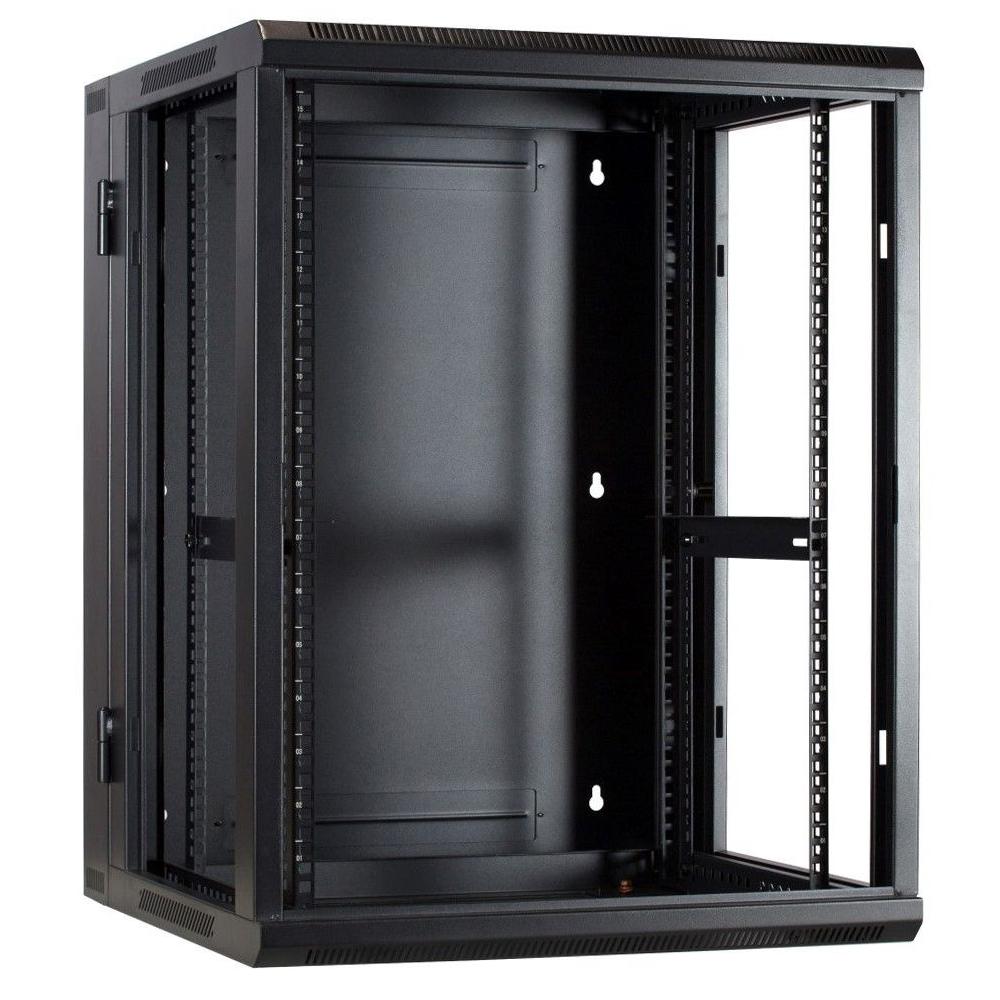 22U Serverkabinet 19 Tommer 600x600x1200mm (BxDxH) Patchkabinet Vægkonsol Datakabinet