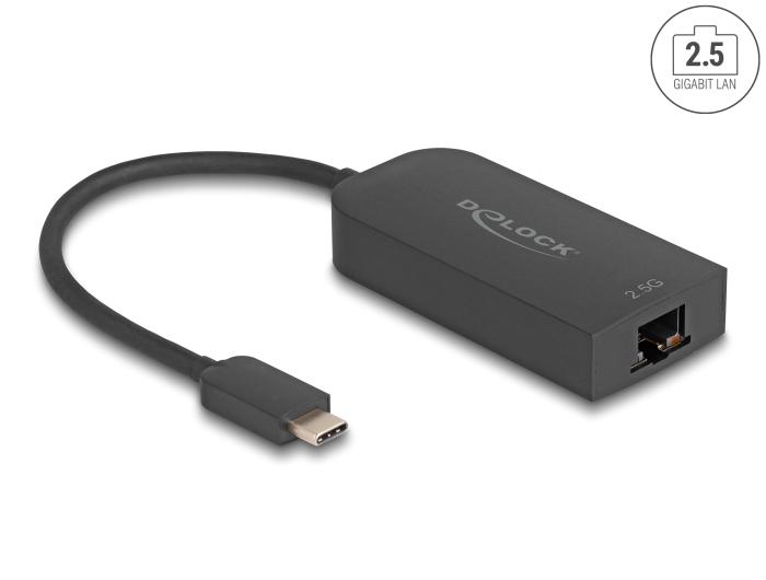 Delock USB Type-C™ Adapter til 2,5 Gigabit LAN