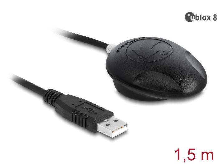 Navilock NL-802U EVA-M8Q USB 2.0 Multi GNSS modtager u-blox 8 1,5 m
