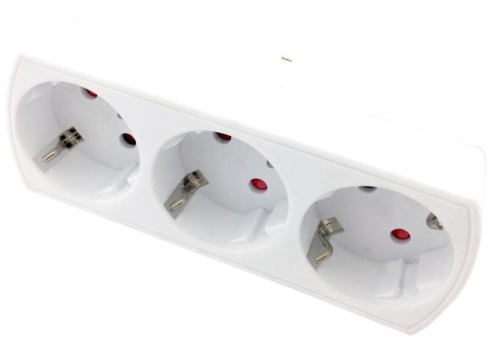 Entac Power Adapter 3 stikdaser (3 geaard) - Entac