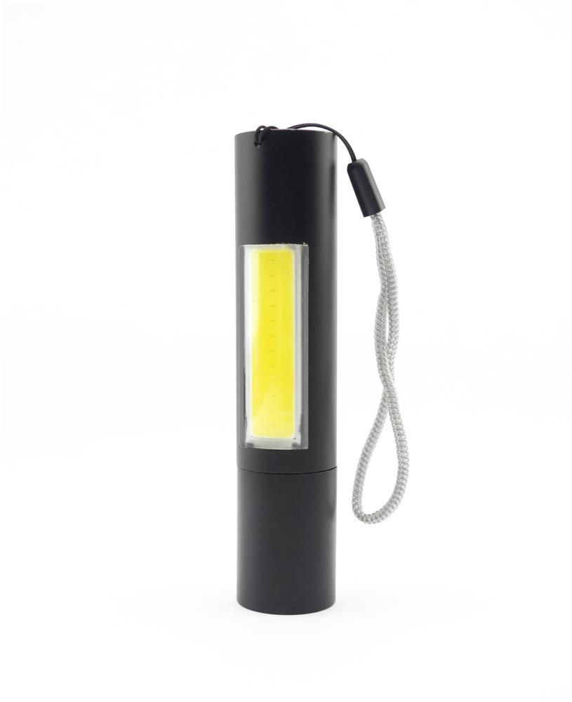 Entac Lommelygte Genopladelig 3W 1200mAh (PowerBank funktion) med armbånd - Entac