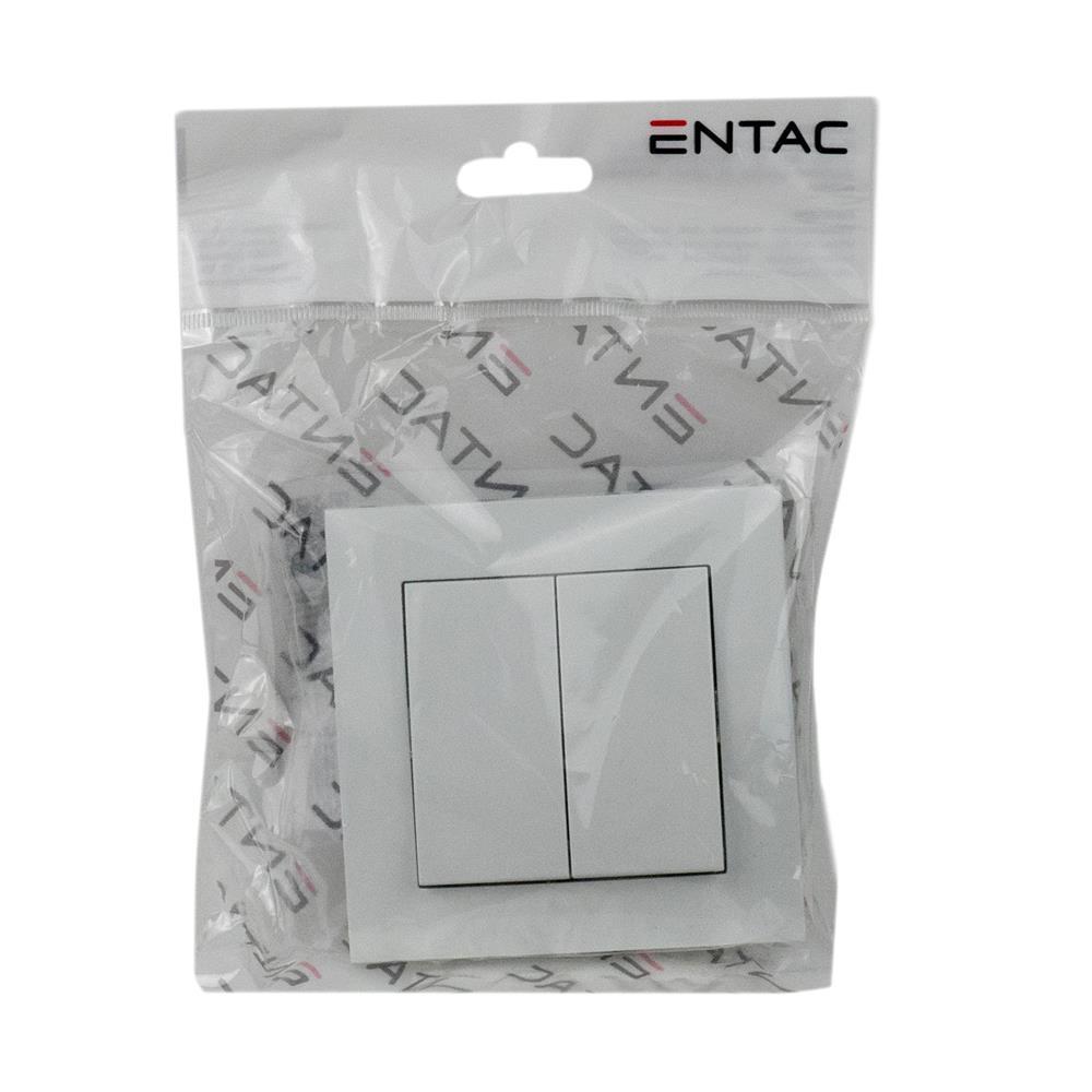 Entac 105 Arnold indbygnings-seriekontakt hvid - Entac