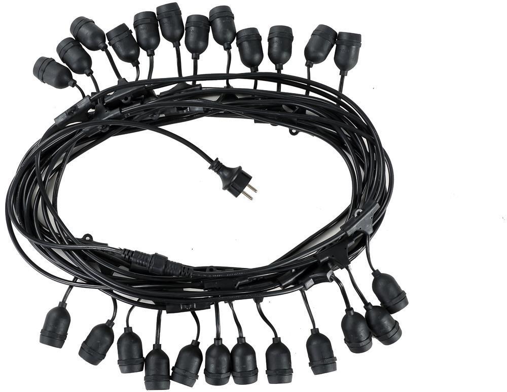 Avide Outdoor E27 String 15m 24 fatninger - Avide