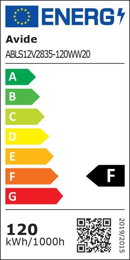 Avide LED Strip 12V 24W 3000K IP20 5m - Avide