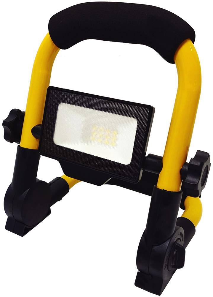 Avide LED Frosted Flood Light Slim SMD 10W med stativ 1,5m NW 4000K - Avide