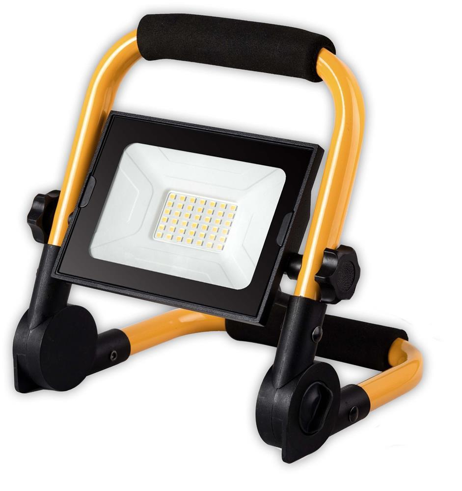 Avide LED Flutlys Slim SMD 30W med stativ 1,5m NW 4000K - Avide