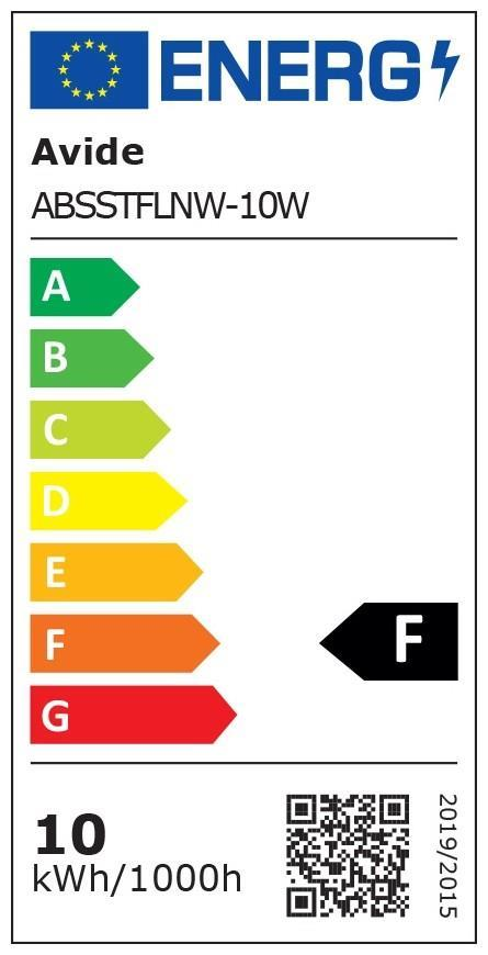 Avide LED Flutlicht Slim SMD 10W med stativ 1,5m NW 4000K - Avide