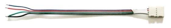 Avide LED Strip 12V RGB 4PIN tilslutningskabel med klip - Avide