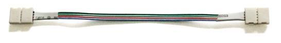 Avide LED Strip 12V RGB 4PIN-4PIN tilslutningskabel med clips - Avide