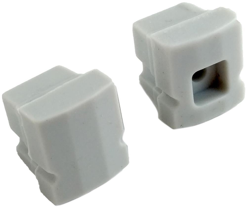 Avide Plastic Profile IP68 Endkap - 2 stk. i et sæt - Avide