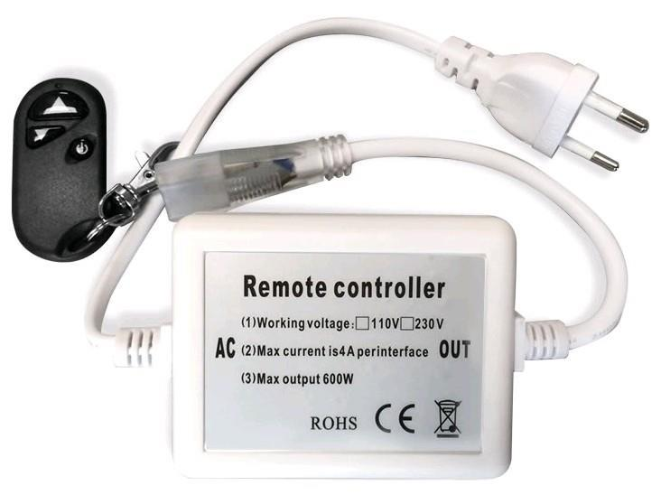 Avide LED Strip 220V 600W Dimmer 3528 SMD RF Fjernbetjening og Controller - Avide