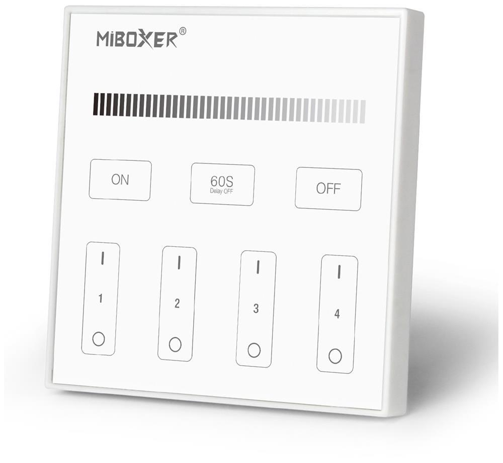Avide LED Strip 12-24V Dimmer 4 Zone RF Recessed /AC180-240V/ Touch-fjernbetjening og controller - Avide
