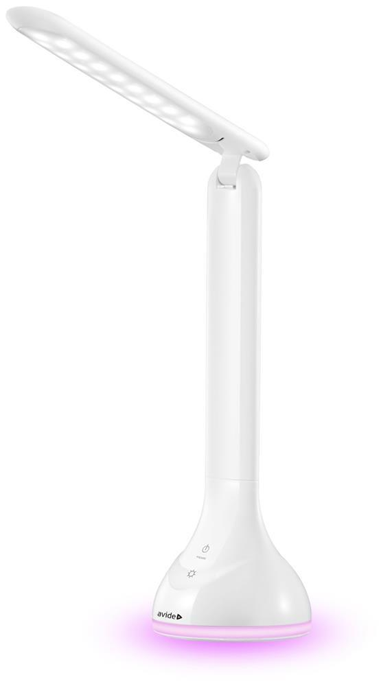 Avide LED skrivebordslampe RGB stemningslys Hvid 4W - Avide