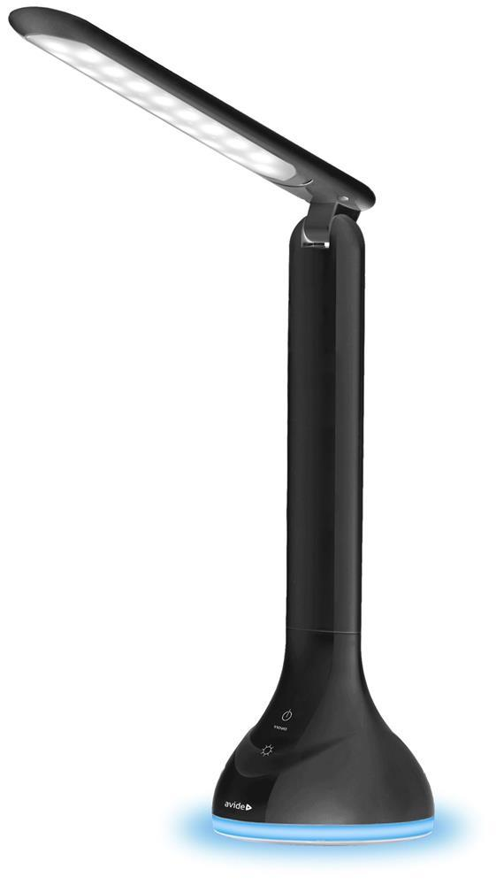 Avide LED skrivebordslampe RGB stemningslys Sort 4W - Avide