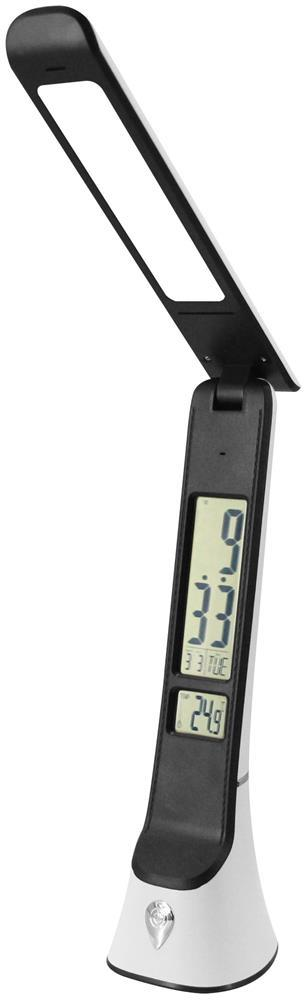 Avide LED skrivebordslampe Læder Hugo Hvid-Sort 6W Kalender - Avide