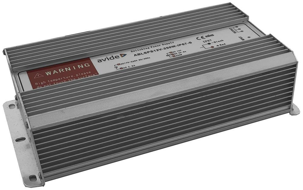 Avide LED Strip 24V 250W IP67 Slim Strømforsyning - Avide