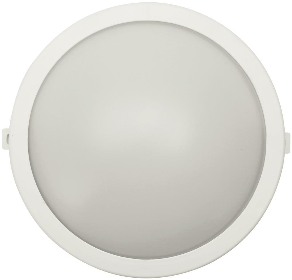 Avide Bulkhead Lamp Saturn-R Round IP54 12W NW 4000K Hvid - Avide
