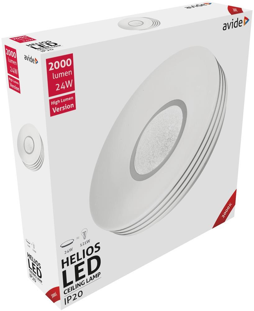 Avide LED Loftlampe Oyster Helios 24W 380*95mm WW 3000K - Avide