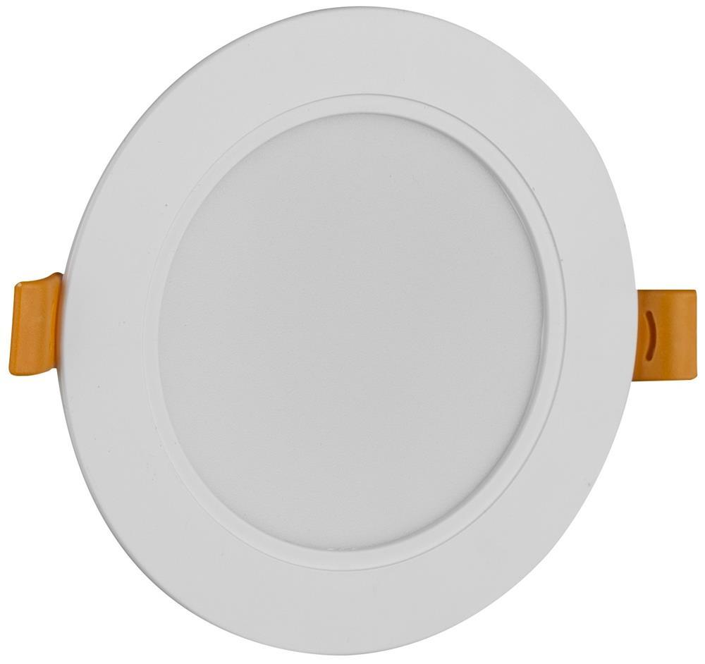 Avide LED loftslampe indbygningslampe rund plast 9W WW 3000K - Avide