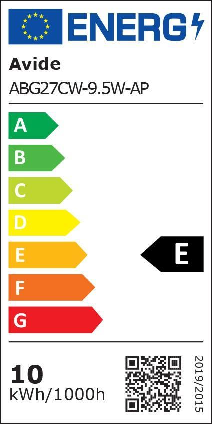 Avide LED Globe A60 9.5W E27 CW 6400K - Avide