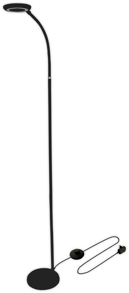 Avide LED Gulvlampe Angel 12W NW Black - Avide