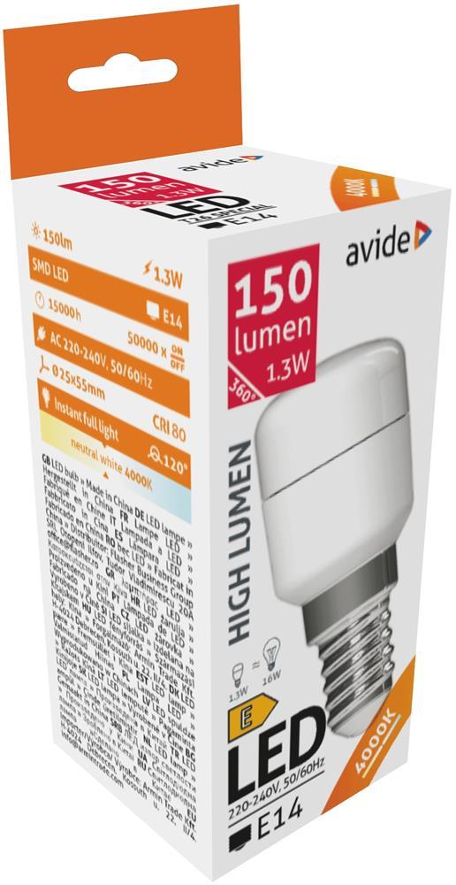 Avide LED 1.3W T26 NW 4000K - Avide