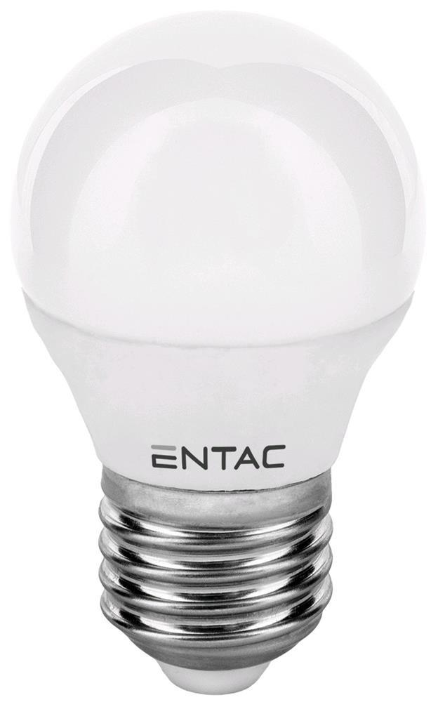 Entac LED Mini Globe E27 6,5W CW 6400K - Entac