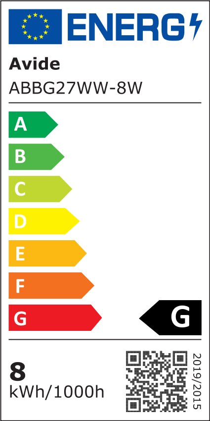 Avide Value LED Globe E27 8W WW 3000K - Avide