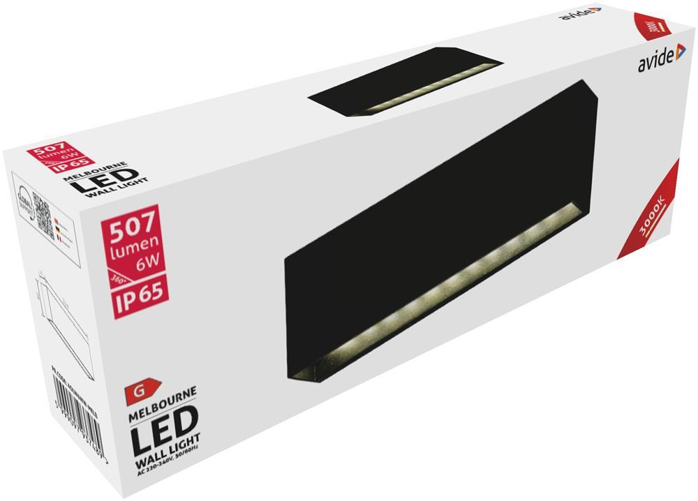 Avide Outdoor Væglampe Melbourne LED antracit 6W WW IP65 - Avide