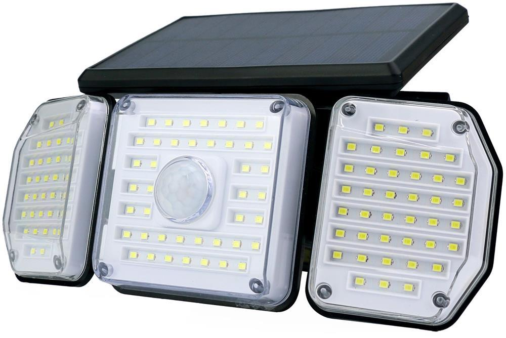 Entac Solar Plastic Væglighte 2W SMD 3-dobbelt med PIR - Entac